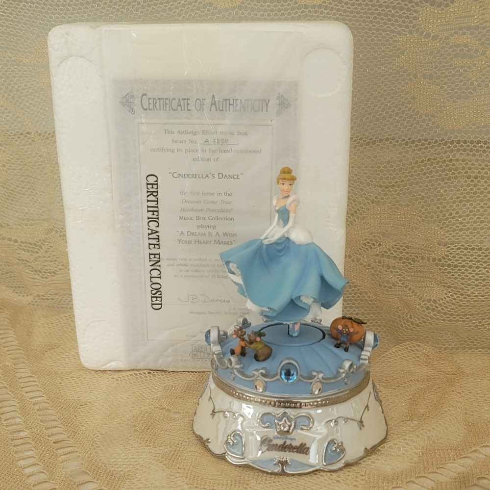 Disney Cinderella's dance music box